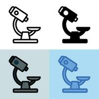 Illustration vector graphic of Microscope Icon. Perfect for user interface, new application, etc