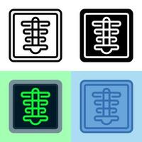 Illustration vector graphic of X-Ray Icon. Perfect for user interface, new application, etc
