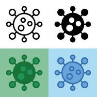Illustration vector graphic of Virus Icon. Perfect for user interface, new application, etc