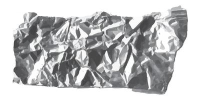 Vector illustration of silver rumpled foil texture. Graphics background for design.