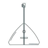 Double bass doodle style vector illustration