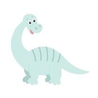 Cute dinosaur isolated object vector