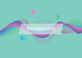 Wave Background Colorful, Green Background, EPS10, Vector, Abstract, gradient, line. vector