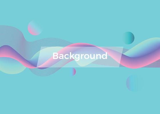 Wave Background Colorful, Blue Ocean Background, EPS10, Vector, Abstract, gradient, line.