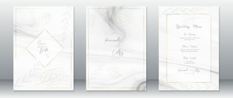 Wedding invitation card template vector