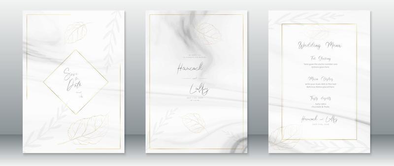 Wedding invitation card template