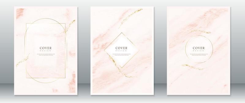 Cover page design with marble background