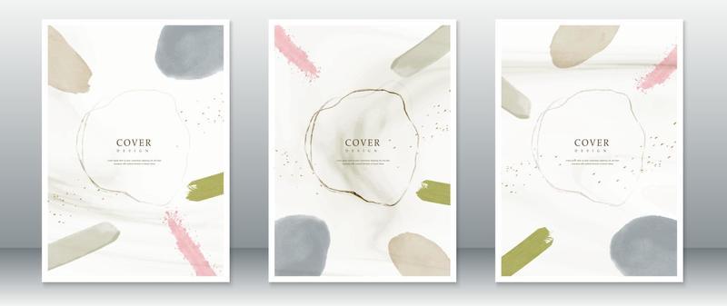 Cover page design with watercolor painting