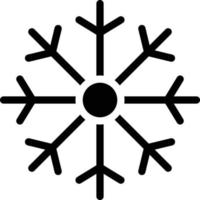 ilustración de diseño de icono de vector de copo de nieve