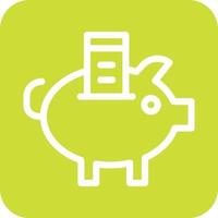 Piggy Bank Vector Icon design Illustration