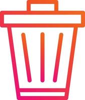 Trash Vector Icon design Illustration