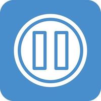 Pause Vector Icon Design Illustration