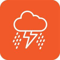 ilustración de diseño de icono de vector de tormenta