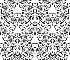 Abstract curly shapes seamless pattern. Swirl background. Ornamental backdrop. Cover, card. vector
