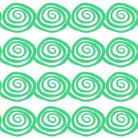 Abstract hand drawn doodle thin line wavy seamless pattern. Curly linear messy background. vector