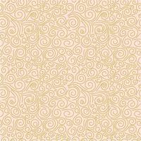 Abstract hand drawn doodle thin line wavy seamless pattern. Curly linear messy background. vector