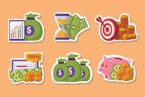 Financial Literacy Sticker vector