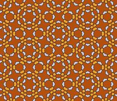Abstract colorful doodle geometric flower seamless pattern. Floral background. Kaleidoscope mosaic, geo tile of thin line ornament. vector