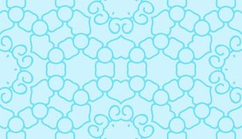 Abstract colorful doodle geometric flower seamless pattern. Floral background. Kaleidoscope mosaic, geo tile of thin line ornament. vector