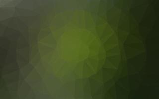 Dark Green vector polygonal pattern.