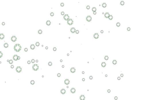 Light Green vector template with circles.