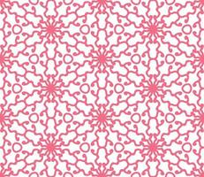 Abstract colorful doodle geometric flower seamless pattern. Floral background. Kaleidoscope mosaic, geo tile of thin line ornament. vector