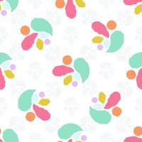 Abstract seamless pattern with colorful hand drawn strokes and drops vector