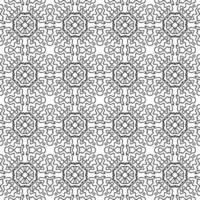 Abstract fantasy thin line seamless pattern. Geometric background. Creative wrapping paper. vector