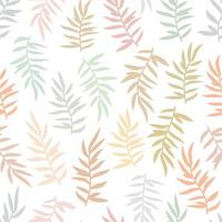 Floral seamless pattern with branches and leaves. vector