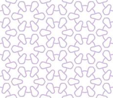 Abstract colorful doodle geometric flower seamless pattern. Floral background. Kaleidoscope mosaic, geo tile of thin line ornament. vector