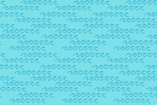 Abstract  hand drawn doodle thin line wavy seamless pattern. Curly linear messy background.