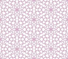 Abstract colorful doodle geometric flower seamless pattern. Floral background. Kaleidoscope mosaic, geo tile of thin line ornament. vector