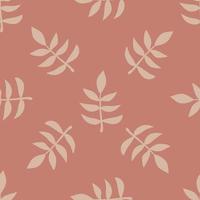 Tropical background with hand drawn palm leaves. Tropic seamless pattern. vector