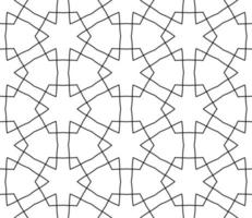 Abstract colorful doodle geometric flower seamless pattern. Floral background. Kaleidoscope mosaic, geo tile of thin line ornament. vector