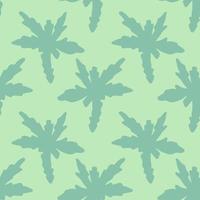 Tropical summer background with palm trees, floral seamless pattern. vector