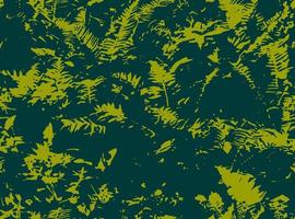 helecho de patrones sin fisuras. telón de fondo floral grunge. hojas de helecho botánico tropical. fondo botánico. vector
