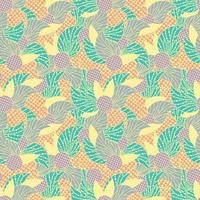 Doodle abstract colorful seamless pattern. Hand drawn background. vector