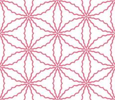 Abstract colorful doodle geometric flower seamless pattern. Floral background. Kaleidoscope mosaic, geo tile of thin line ornament. vector