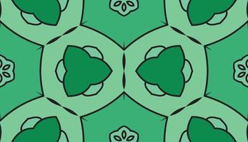 Abstract colorful doodle geometric flower seamless pattern. Floral background. Kaleidoscope mosaic, geo tile of thin line ornament. vector