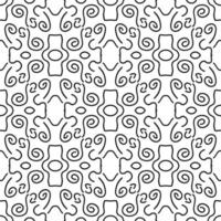 Abstract fantasy thin line seamless pattern. Geometric background. Creative wrapping paper. vector