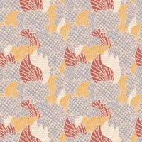 Doodle abstract colorful seamless pattern. Hand drawn background. vector