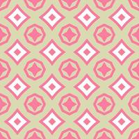 Abstract colorful doodle geometric flower seamless pattern. Floral background. Kaleidoscope mosaic, geo tile of thin line ornament. vector