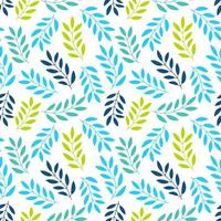 Floral seamless pattern with branches and leaves. vector