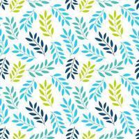 Floral seamless pattern with branches and leaves. vector