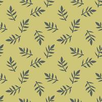 Tropical background with hand drawn palm leaves. Tropic seamless pattern. vector