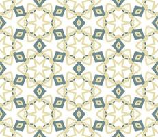 Abstract colorful doodle geometric flower seamless pattern. Floral background. Kaleidoscope mosaic, geo tile of thin line ornament. vector