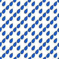 Seamless pattern, background with blue dotted pop art drops. vector