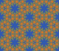 patrón sin costuras de flores geométricas de garabatos coloridos abstractos. fondo floral. mosaico de caleidoscopio, mosaico geo de adorno de línea delgada. vector