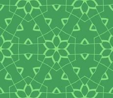 Abstract colorful doodle geometric flower seamless pattern. Floral background. Kaleidoscope mosaic, geo tile of thin line ornament. vector