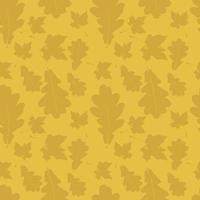 Floral seamless pattern with autumn grunge leaf background. Maple, Elm, Oak, Aspen textured leaves. vector